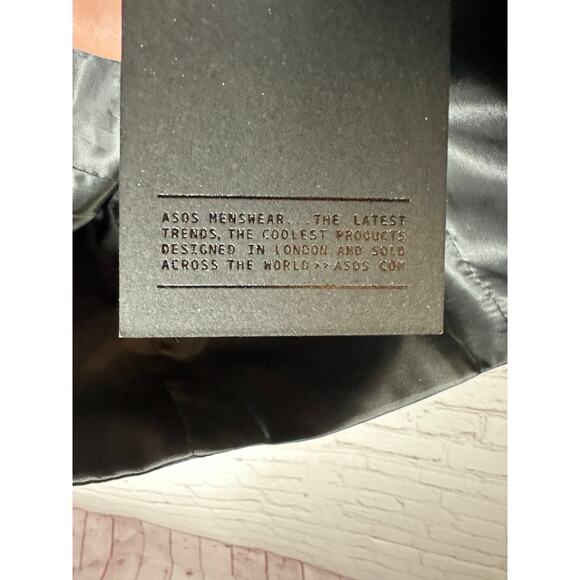 NEW Asos Skinny Suit Vest Navy Blue Mens Reg 40 Business Button - Picture 5 of 5